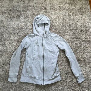 Lululemon Full Zip Grey Scuba Sweatshirt